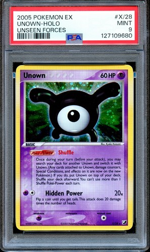 Unown graded PSA 9 for sale on eBay