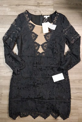 chinese dress ladies For Love & Lemons Samira Mini Dress Black – blueandcream main image 1