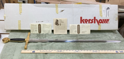 Kershaw King Arthur's Excaliber with Box and Certificate Made In Spain