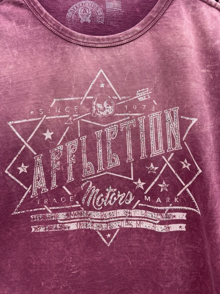 Moletom Affliction feminino treliça média detalhe do ombro - Imagem 3 de 4