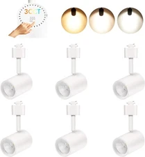 CLOUDY BAY LED Track Lighting Heads,3000K/4000K/5000K Selectable,Dimmable 8W