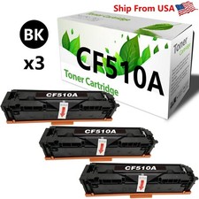  3PK,Black 204A CF510A Black Toner Cartridge for Pro M180nw Printer