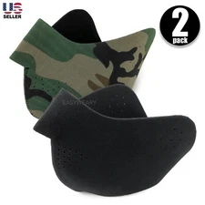 2PCS Winter Sport Neoprene Half Face Mask Mouth Ear Cover Breathable Balaclava