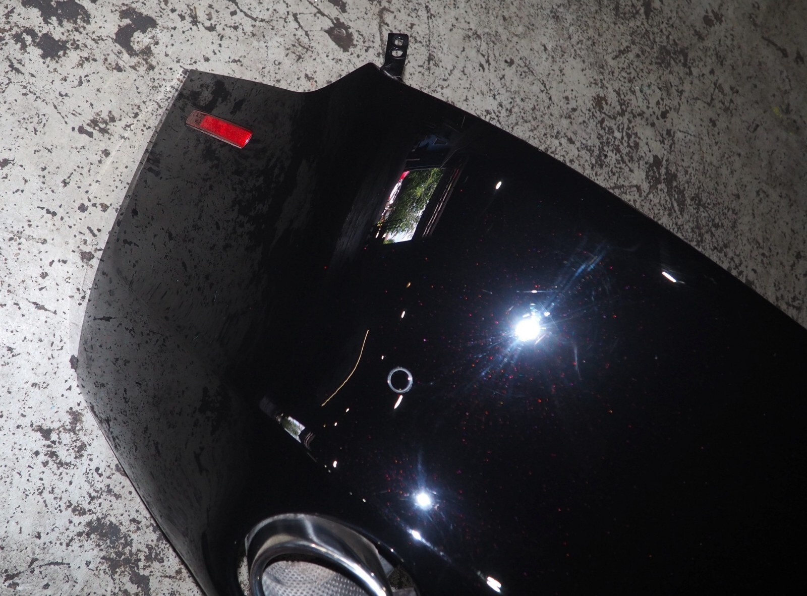 2010-2013 Aston Martin Rapide Complete Rear Bumper Assembly OEM Storm Black Good