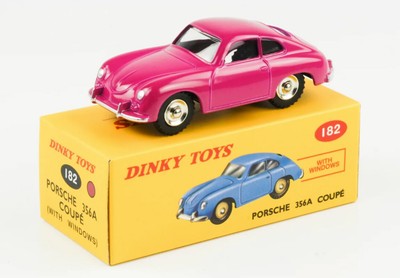 Dinky Toys 182 Porsche 356 A Coupe magenta DeAgostini/Mattel Maßstab ca. 1:47 