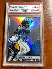 2019 Bowman's Best Top Prospects Refractor #TP-1 Wander Franco RC Rookie PSA 10