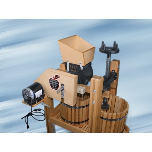 American Harvester Cider Press & Grinder with Motor and Wheels MEGA KIT