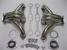 Stainless Shorty Hugger Headers For 283-400 Small Block Chevy Street Rod Sbc V8