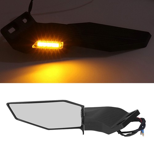 Espejos retrovisores ala de viento espejo lateral giratorio con luz de señal de giro LED 1 par - Imagen 4 de 10