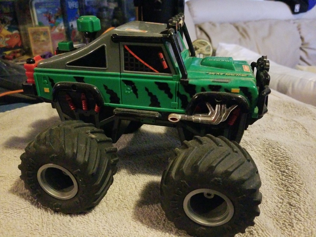 Lanard Mean Machine 4x4 Rare Green Tiger Stripe Monster Truck 1993