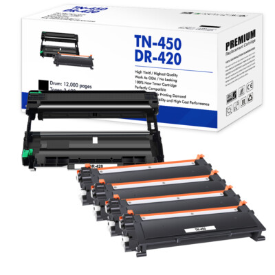 TN450 Toner DR420 Drum Compatible for Brother HL-2270DW HL-2280DW MFC-7860DW Lot