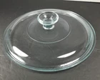 PYREX Blue Tint Glass Round Lid Replacement G1C Ribbed Inner Circle