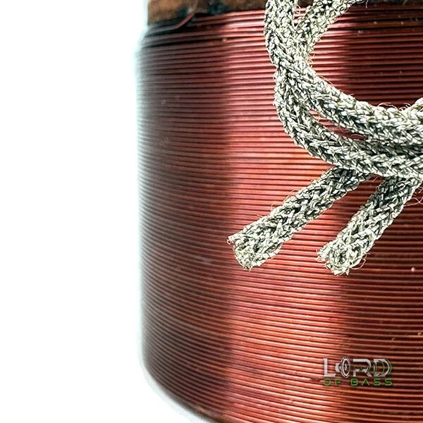 Bobina de voz de 2,5" doble 4 ohmios 4 capas de cobre con cables subwoofer altavoz piezas Foto 3 de 4