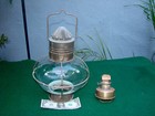 Antique SHIPS BRASS GLOBE/ONION SALON OIL LAMP-24 Photos-HANDSOME-PRACTICAL-L@@K — photo 5