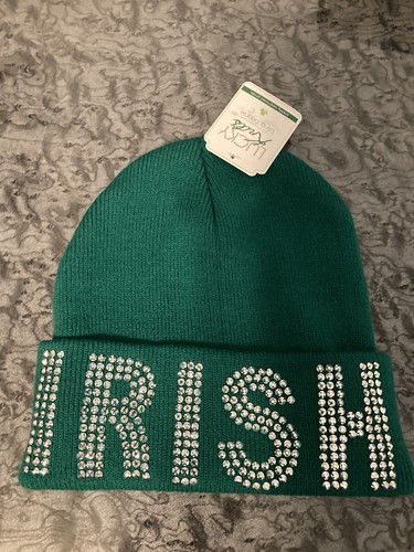 Lucky Knits IRISH Bling Beanie Hat One 