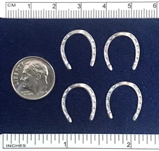 RDLC Traditional 1:9 Scale MODEL HORSE SHOES - Cast in (pliable) Metal SET-OF-4
