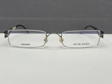 Jacob Jensen Eyeglasses Men Women Square Silver Black Titanium 549T RRP: ?319