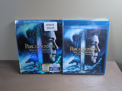 Percy Jackson: Sea of Monsters (Blu-ray/DVD 2013, 2-Disc Set) New Sealed W/ Slip
