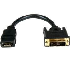 StarTech HDDVIFM8IN StarTech.com 8in HDMI to DVI-D Video Cable Adapter