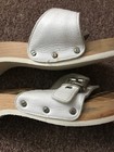 BURBERRY WOOD AND LEATHER  Clogs Size 8 Preowned 100% Authentic — photo 5