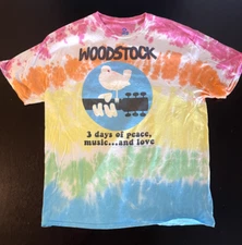 Liquid Blue Woodstock 3 Days Of Peace Music And Love T-Shirt Men's XL