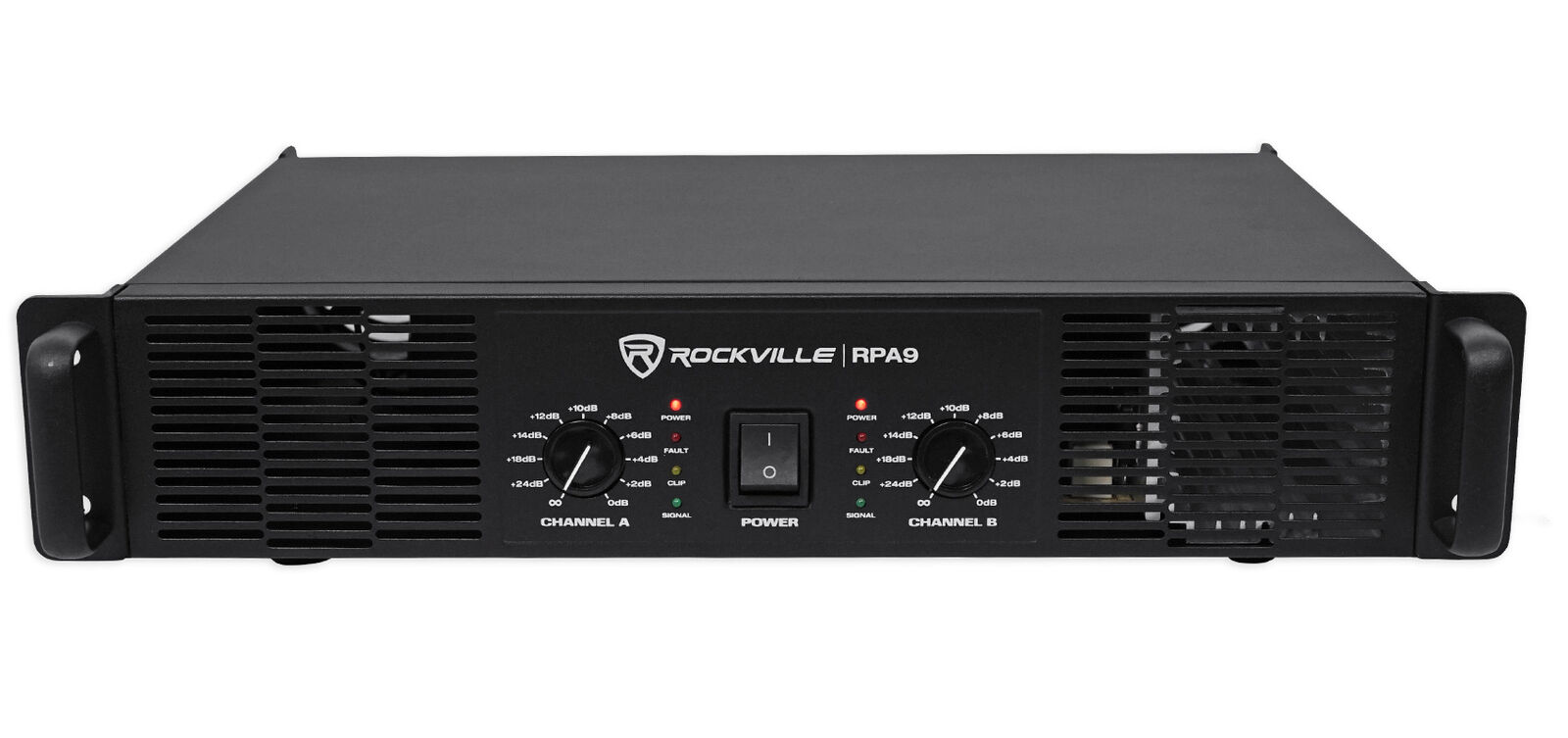 Rockville RPA9 3000 Watt Peak / 800w RMS 2 Channel Power Amplifier Pro/DJ Amp