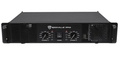 Rockville RPA9 3000 Watt Peak / 800w RMS 2 Channel Power Amplifier Pro/DJ Amp - Picture 1 of 5