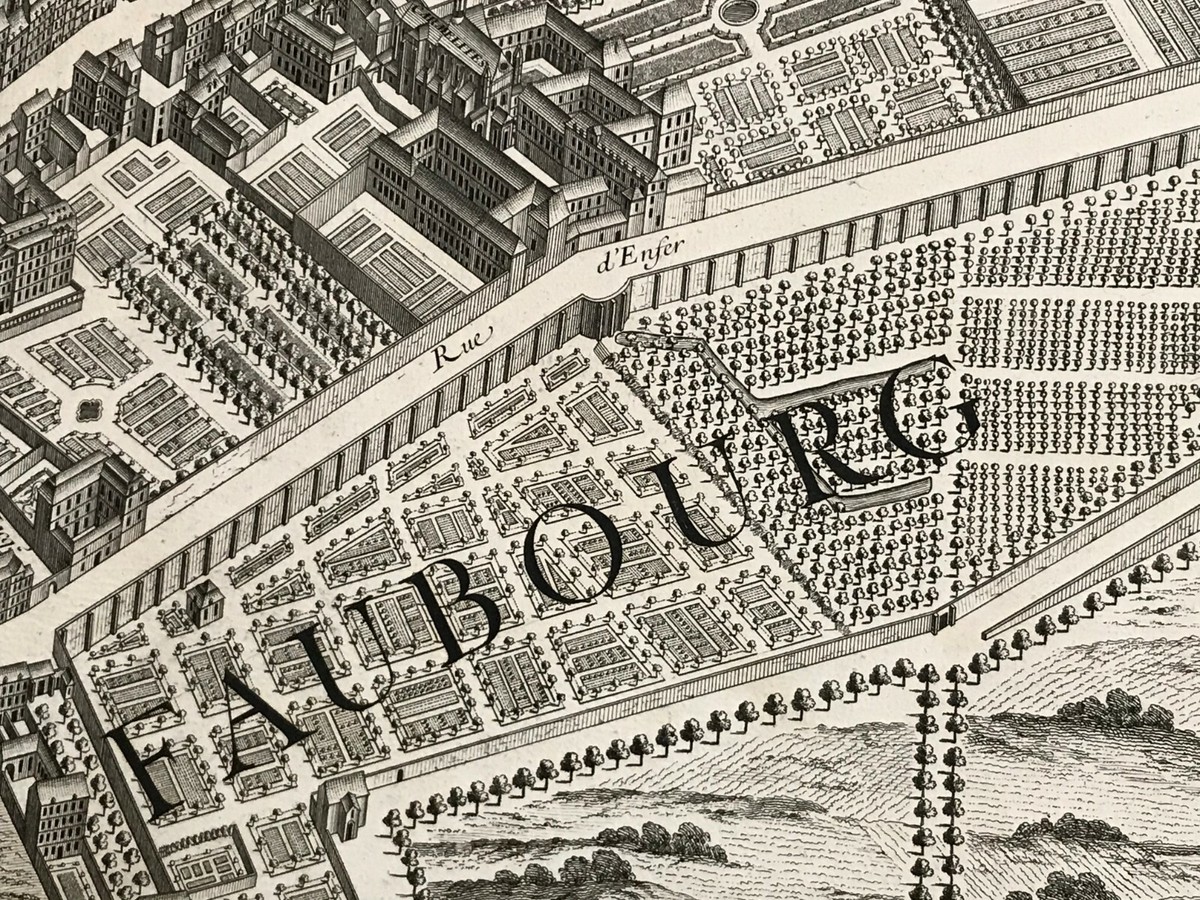 古地図 PLAN de PARIS Turgot Sheet 14. Paris. Plan de Turgot : Turgot, Michel-Etienne