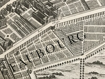 古地図 PLAN de PARIS Turgot Plan de Paris.: Geographicus Rare Antique Maps