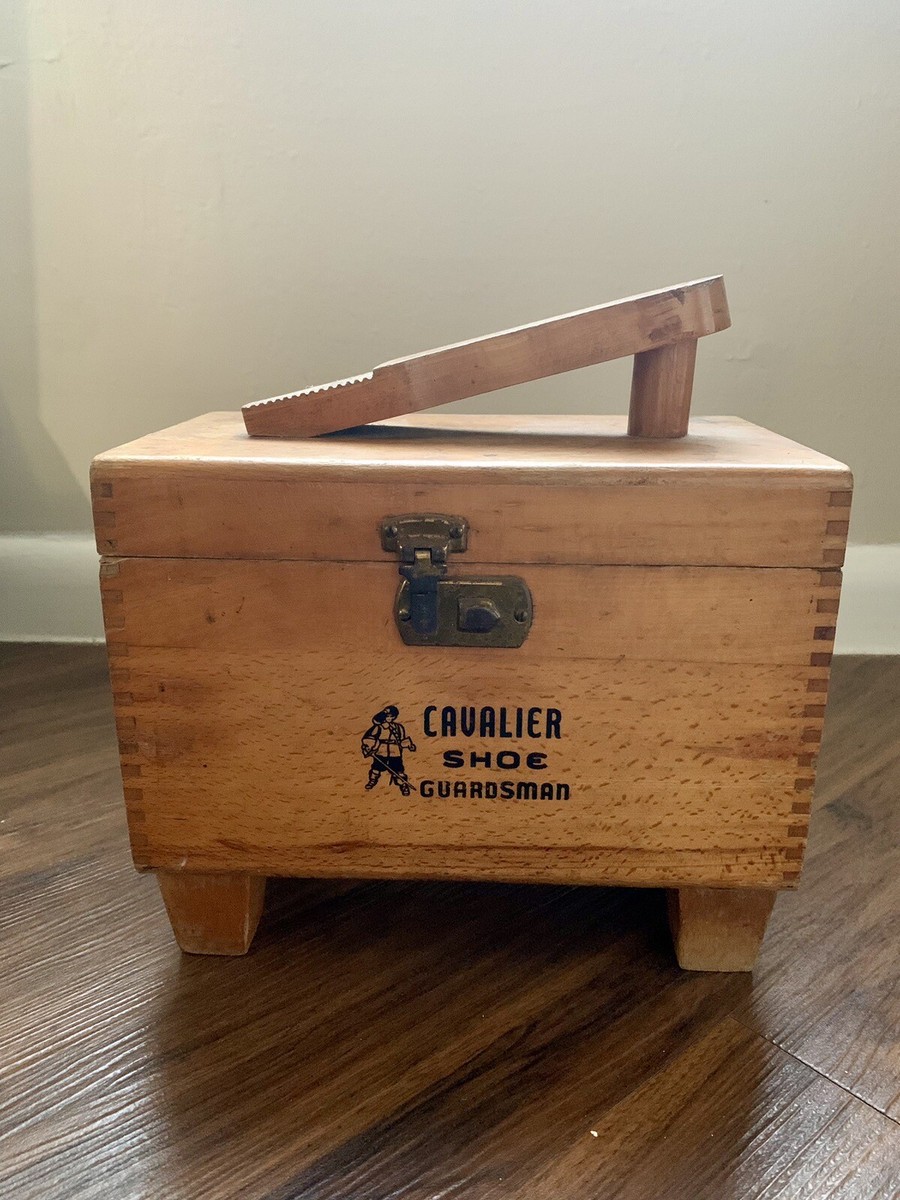 Vintage Antique Cavalier Shoe Guardsman Shine Polish Box | eBay