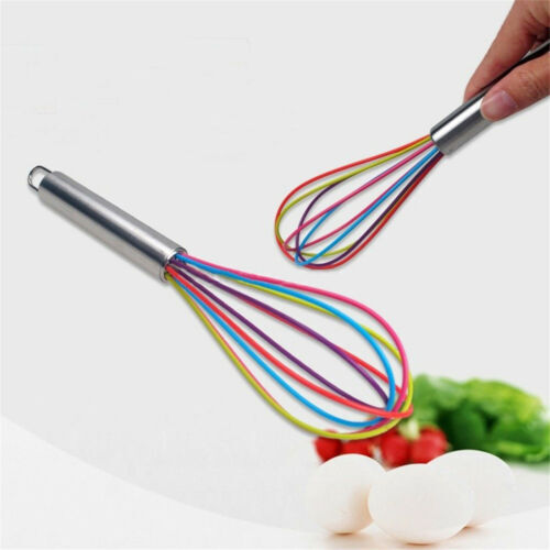Norpro Red Silicone Whisk - 11.5 Inch Heat Resistant Kitchen Whisk
