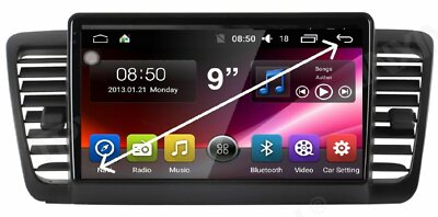 for SUBARU OUTBACK 2004-08 GPS BLUETOOTH APPLE CARPLAY ANDROID AUTO STEREO CAM