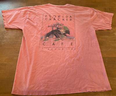 T-shirt Gildan St Augustine FL Cracker Cafe Marron Taille S - Occasion
