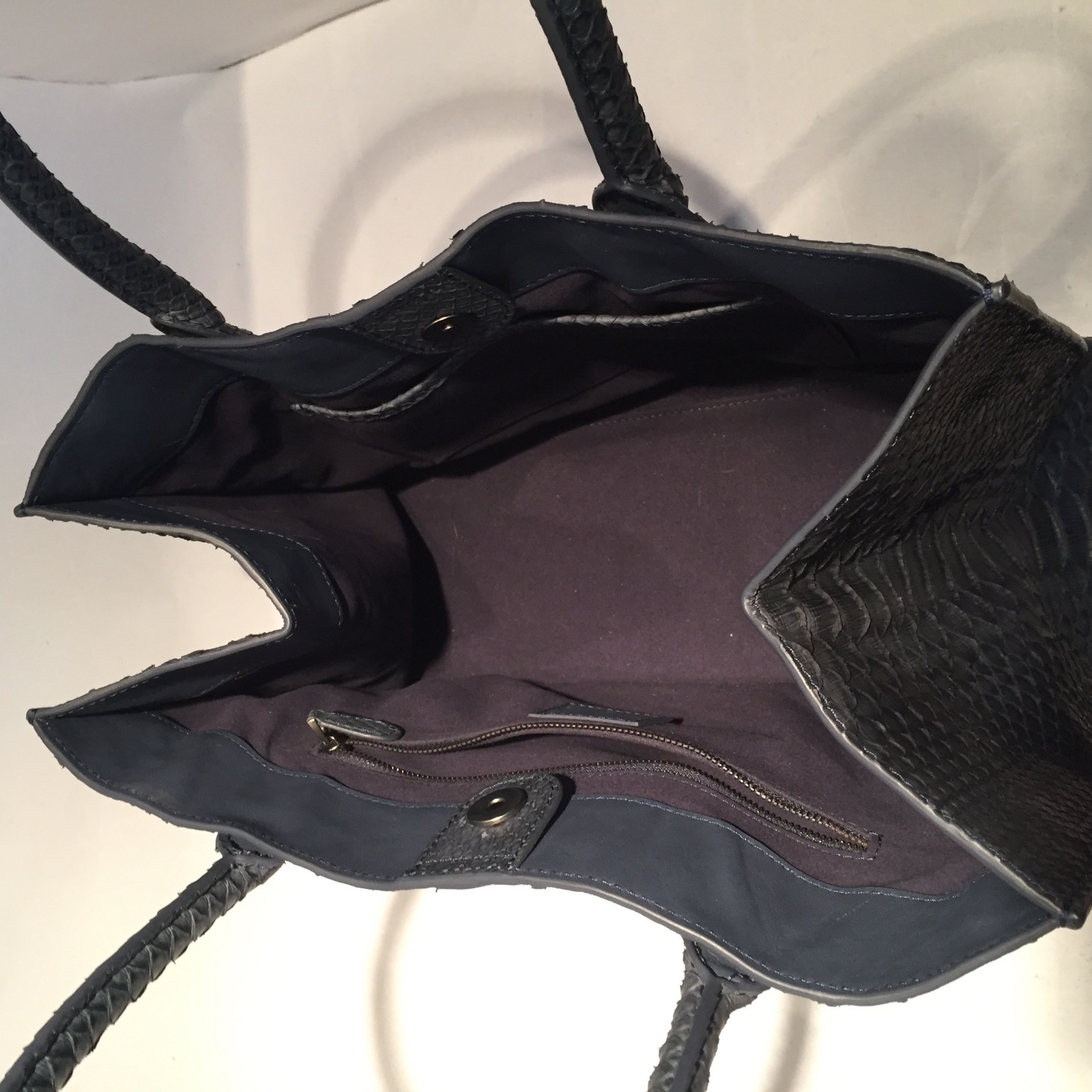 python navy handbag by robin rand exclusive - image 5