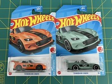 LOT OF 2 - 2024 HOT WHEELS  15 MAZDA MX-5 MIATA HW J-IMPORTS COLOR VARIANTS