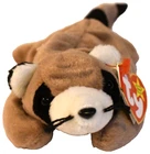 MWMT Ty Beanie Babies Ringo the Raccoon Stuffed Animal Plush VTG 1995