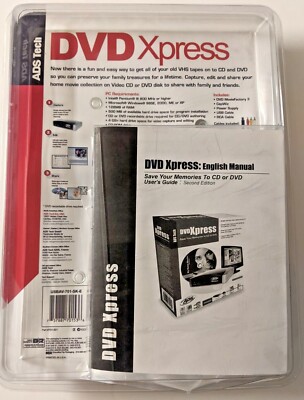 ADS Tech DVD Xpress Transfer Videotapes to CD / DVD USBAV-701-SK-E