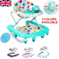 Baby Walker Bouncer First Steps Push Along Activity Music Ride On Car Melody UK