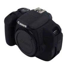 AMZER Soft Silicone Protective Case for Canon EOS 650D/700D - Black
