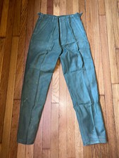 VINTAGE VIETNAM OG 107 SATEEN ARMY MILITARY TROUSERS PANTS 28 x 30,,