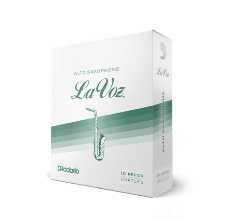 10 упаковок язычков для альт-саксофона La Voz средней прочности и мягкости Rico Sax 5590₽