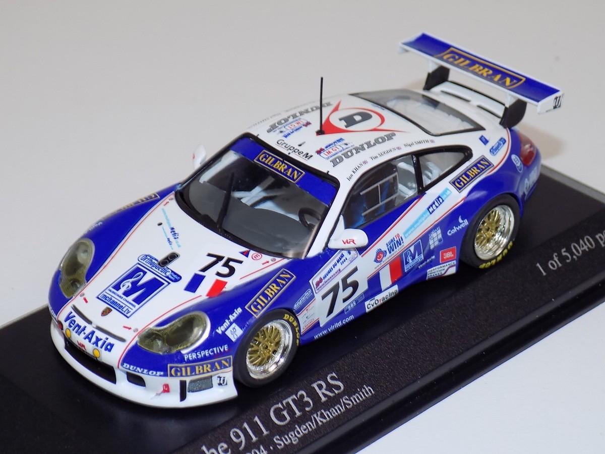 1/43 Minichamps Porsche 911 GT3RS 2004 24 LeMans Car #75 | eBay