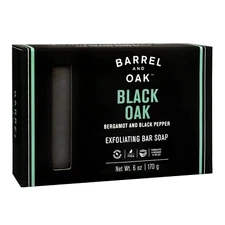 Barrel and Oak - Exfoliating Bar Soap, Men'S Soap Bar, Natural Exfoliator, Deep 