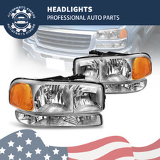 Headlights Bumper Lamps For 1999-2007 Gmc Sierra 1500 2500 00-06 Yukon Xl Headlights Bumper Lamps For 1999-2007 Gmc Sierra 1500 2500 00-06 Yukon Xl