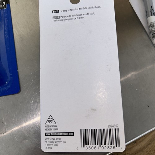 Bull Dog 4 Pack Doorstops Solid Brass Finish and Rubber door stop D-310 - Picture 3 of 4