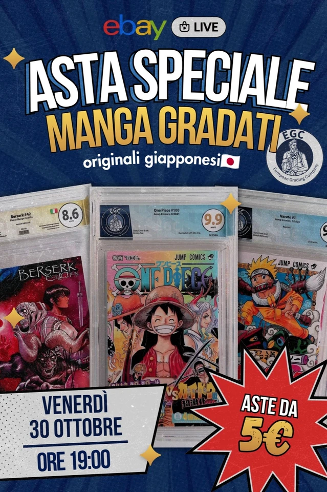 Asta fumetti gradati - SPECIALE MANGA - A PARTIRE DA 5€ (EGC Comics)