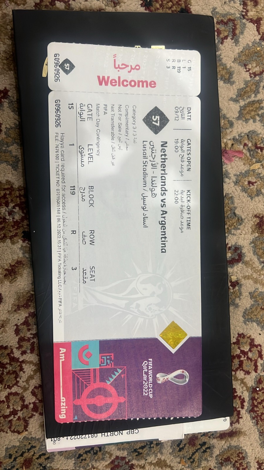 argentina vs netherlands 2022 world cup quarter final ticket