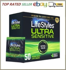 Lifestyles Ultra Sensitive Premium Lubricated Natural Latex Condoms Value Pack -