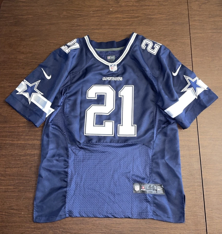 Camiseta deportiva para hombre Nike Ezekiel Elliott #21 Dallas Cowboys mediana en el campo Foto 2 de 4