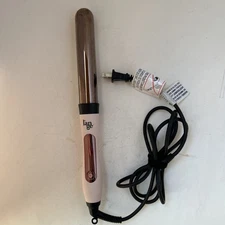 L'ANGE Titanium Hair Curling Wand Large 4” Lange Iron 60Watt Pink/Black Used